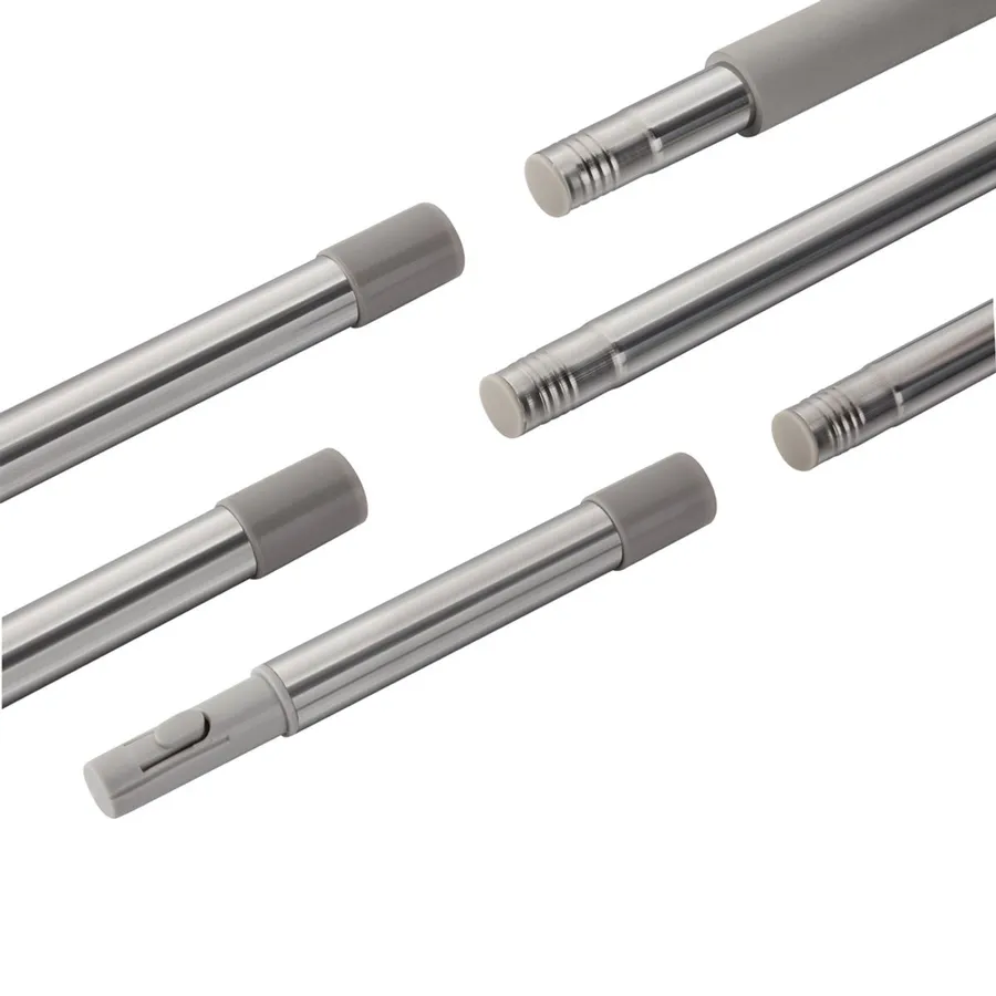 Segmentos da haste extensora em aço inox
